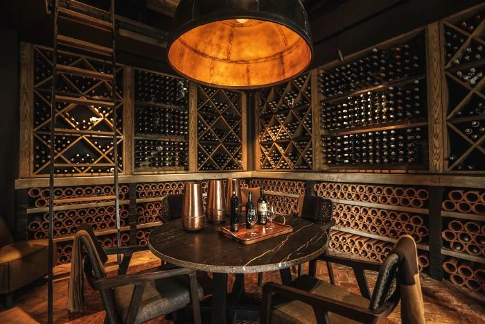Fancy wine tasting room